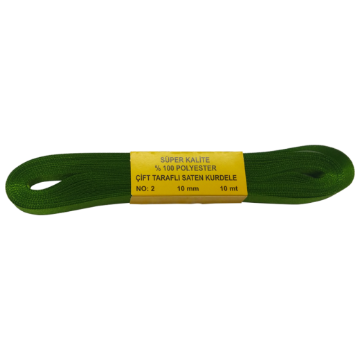 Katlamalı Perde Kurdele (10mm) Yeşil