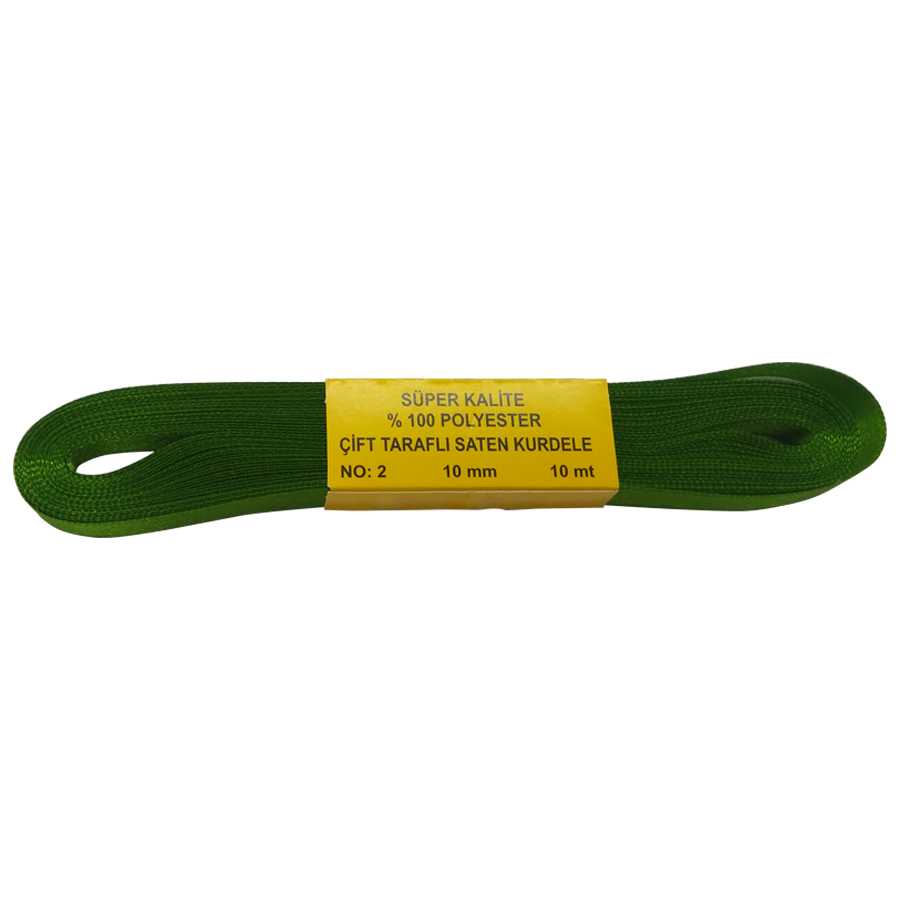 Katlamalı Perde Kurdele (10mm) Yeşil