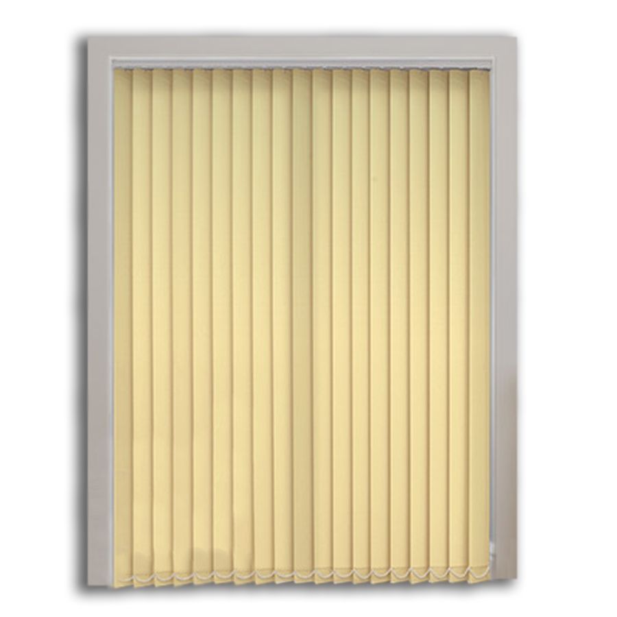 Koyu Krem Polyester Dikey Perde 