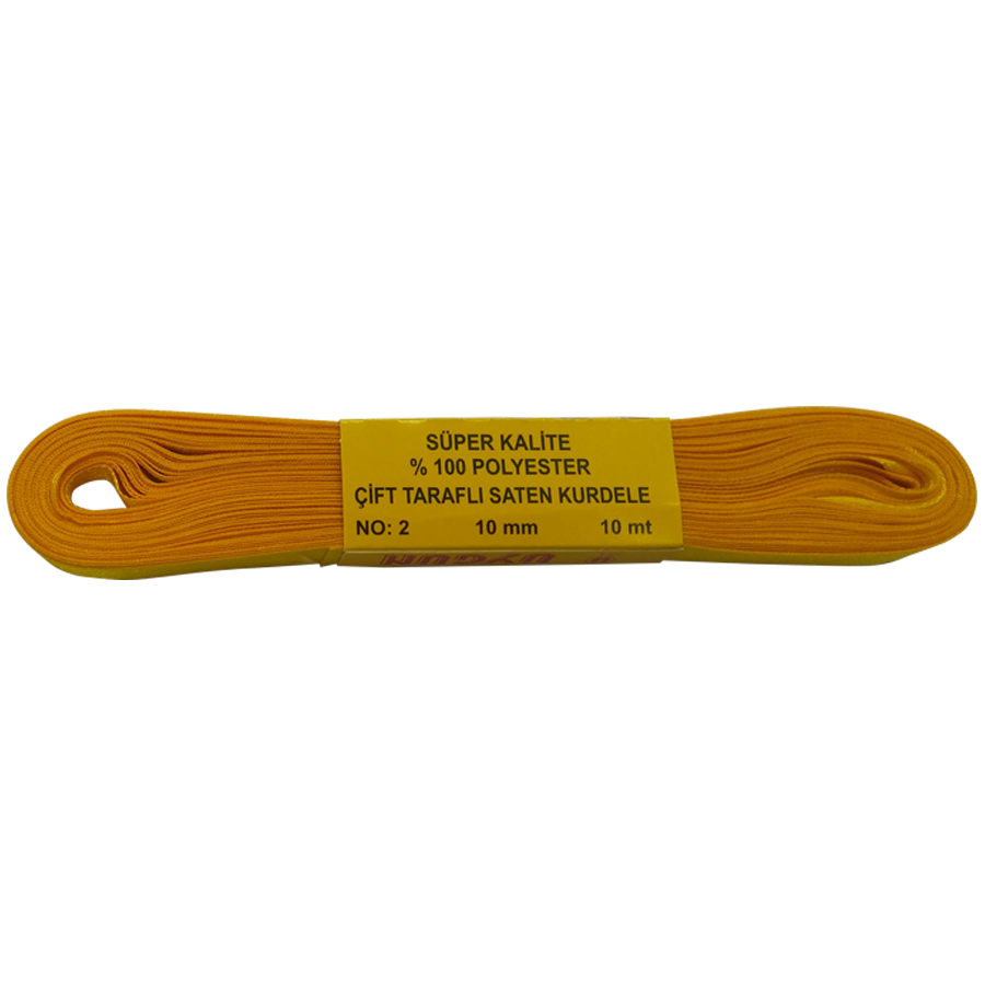 Katlamalı Perde Kurdele (10mm) Kirli Sarı